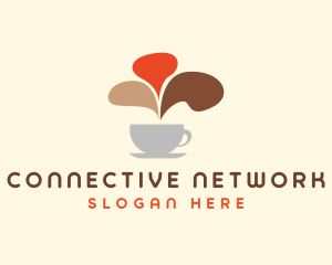 Meetup - Coffee Cafe Chat logo design