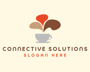 Communicate - Coffee Cafe Chat logo design