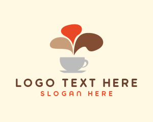 Coffee Cafe Chat logo design