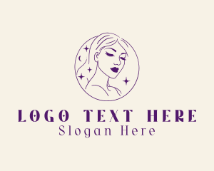 Beauty Salon Woman Face Logo