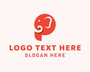 Wild - Creative Cute Baby Elephant logo design