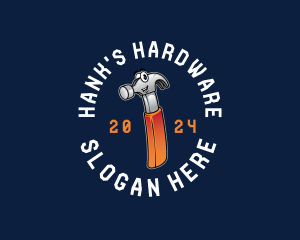 Hardware Carpentry Hammer logo design