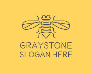 Gray - Gray Housefly Wings logo design