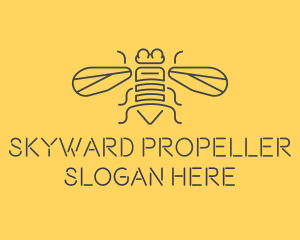 Gray Housefly Wings logo design