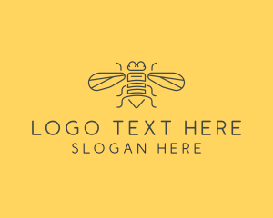 Animal - Gray Housefly Wings logo design