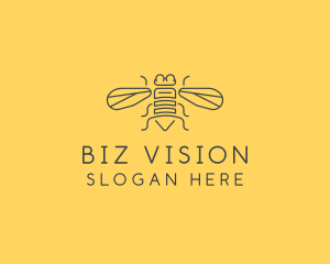 Gray Housefly Wings logo design