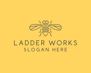 Gray Housefly Wings logo design