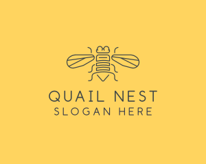 Gray Housefly Wings logo design