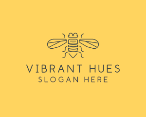 Gray Housefly Wings logo design