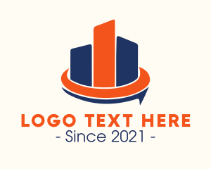 Painting - Corporate Buildings Messaging logo design