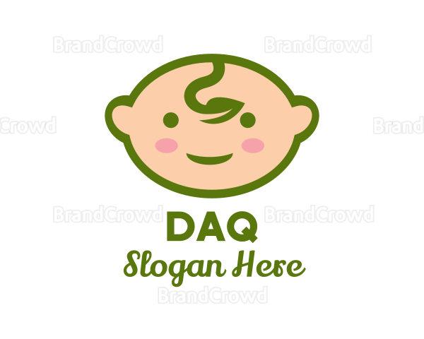 Cute Baby Leaf Logo