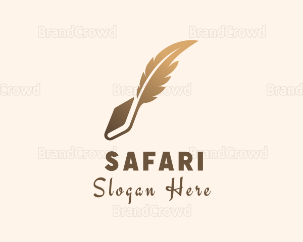 Book Writing Feather Logo