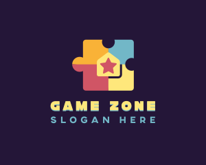 Jigsaw Puzzle Daycare logo design