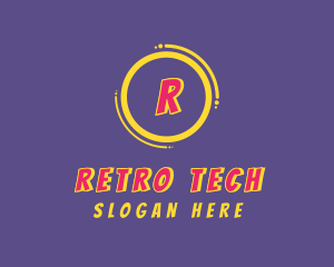 Retro Cartoon Kid Superhero  logo design