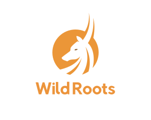 Orange Wild Antelope logo design
