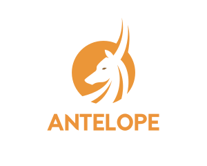 Orange Wild Antelope logo design