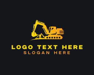 Excavation - Excavator Industrial Contractor logo design