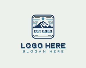 Mountain Outdoor Adventure  Logo