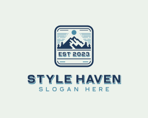 Mountain Outdoor Adventure  Logo