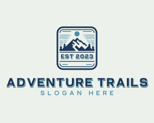 Mountain Outdoor Adventure  logo design