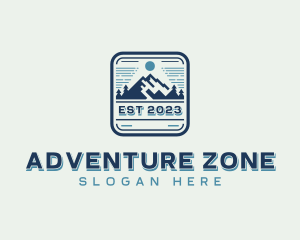 Mountain Outdoor Adventure  logo design