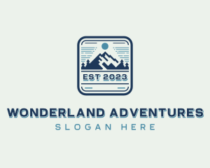 Mountain Outdoor Adventure  logo design