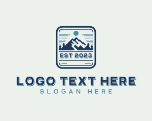 Mountain Outdoor Adventure  Logo