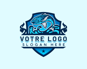 Aquatic Sea Fishing  Logo