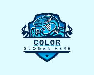 Trout - Aquatic Sea Fishing logo design