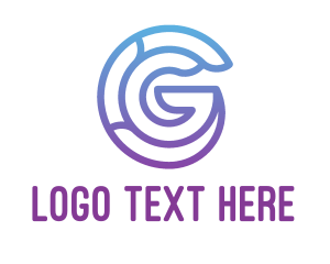 Purple - Purple Letter G logo design