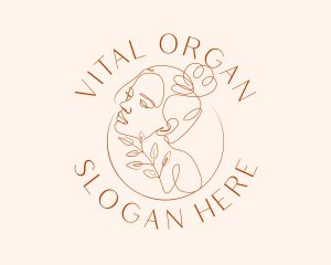 Organic Woman Cosmetics logo design