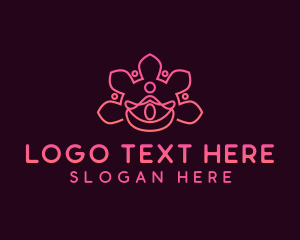 Lotus - Yoga Flower Wellness logo design