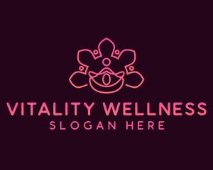  Yoga Flower Wellness logo design