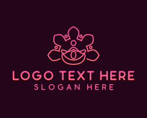 Relax - Yoga Flower Wellness logo design