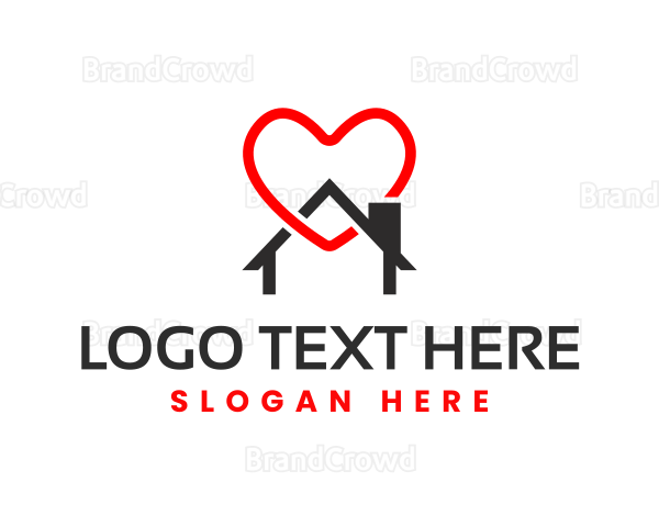 House Heart Property Logo