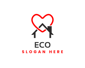 House Heart Property Logo