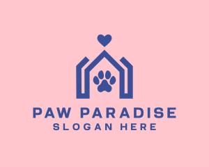 Veterinary Paw Home logo design