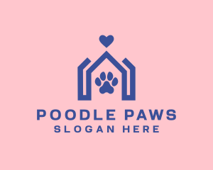 Veterinary Paw Home logo design