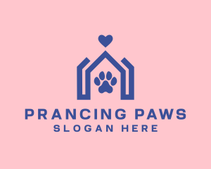 Veterinary Paw Home logo design