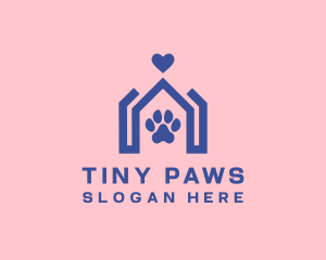 Veterinary Paw Home logo design