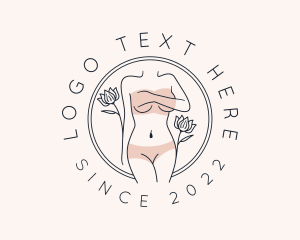 Wellness - Naked Sexy Woman logo design