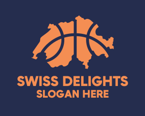 Swiss - Switzerland Basketball Team logo design