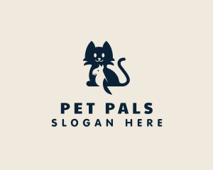 Parrot Bird Cat Pet logo design