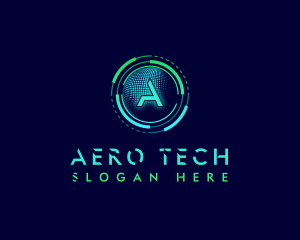 Digital Tech Futuristic logo design