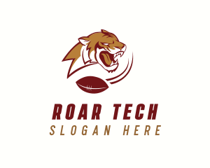 Roar - American Football Tiger logo design