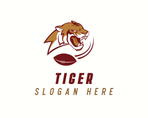 American Football Tiger  logo design