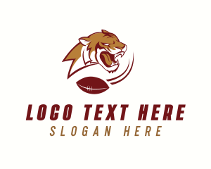 Angry - American Football Tiger logo design