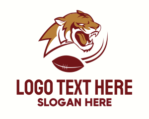 Football - Gridiron Football Tiger logo design