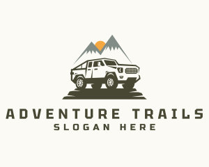 Offroad - Mountan Camping Car Truck logo design