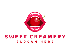 Cherry Lips Cosmetics logo design